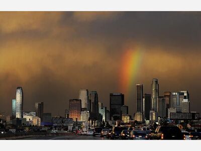 Storm Stalls Over LA With Record Rainfall, Yucaipa And The IE Largely Spared